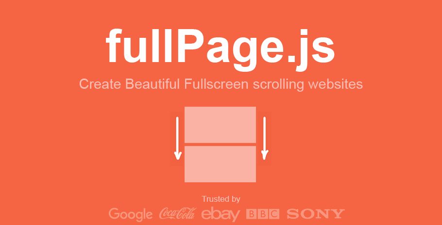 fullPage.js interface screenshot from project README