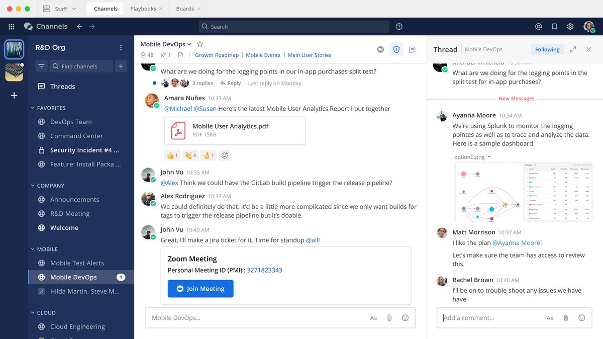 ![Mattermost logo](https://mattermost.com) interface screenshot from project README