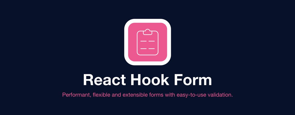 React hook form interface screenshot from project README